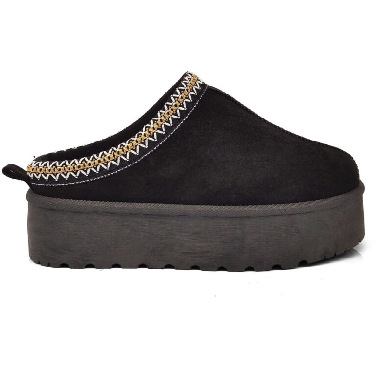 Aiko dame bamsestøvler OX-1085 - Black