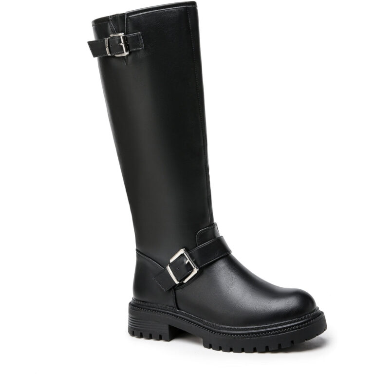 Anna Dame biker støvler 9178 - Black