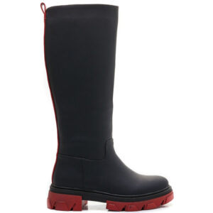 Anna dame støvle 7755A-1 - Black - Red