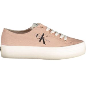 Calvin Klein Pink Cotton Dame Sneakers