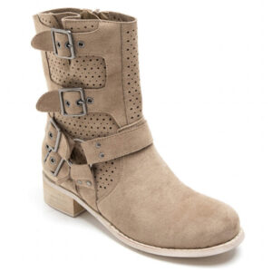 Celine Dame bikerstøvler 9635A - Khaki