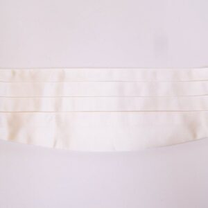 Dolce & Gabbana Elegant White Silk Cummerbund