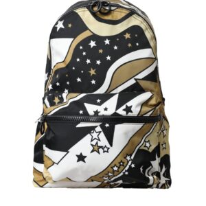 Dolce & Gabbana Multicolor Stripes Stars Nylon Backpack Herre Bag