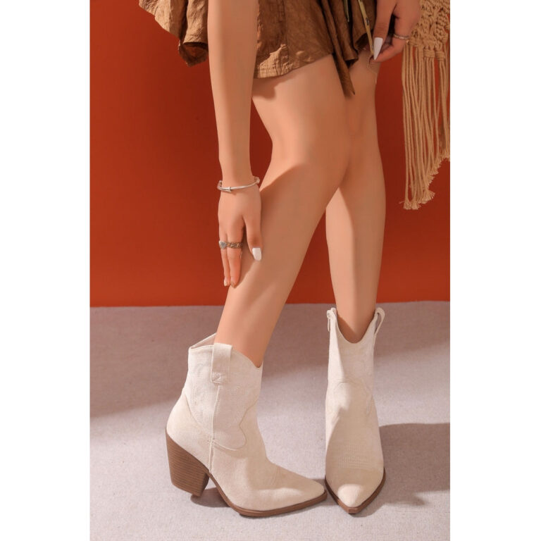 Fenja dame cowboystøvler BM122 - Beige