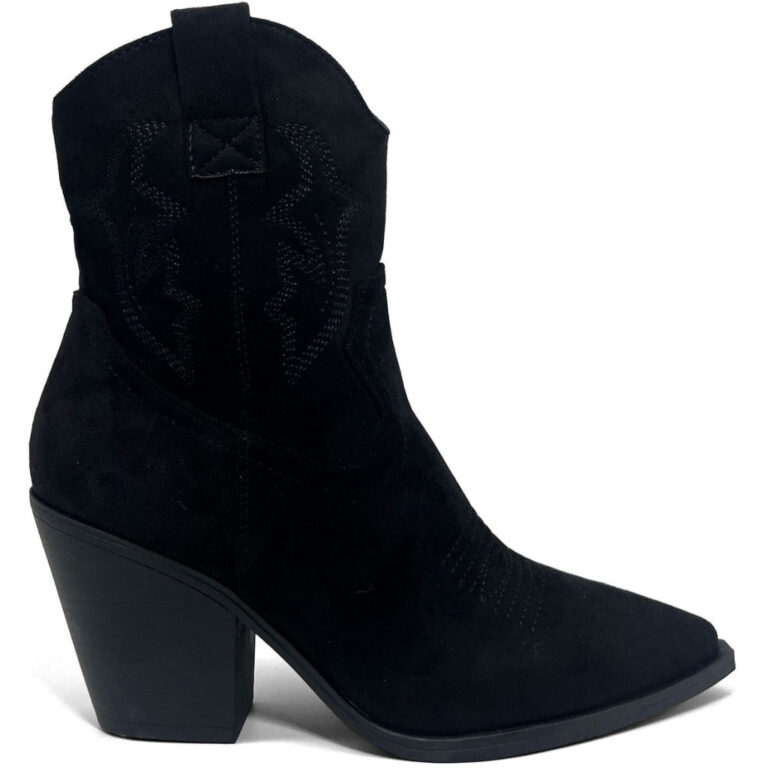 Fenja dame cowboystøvler BM122 - Black