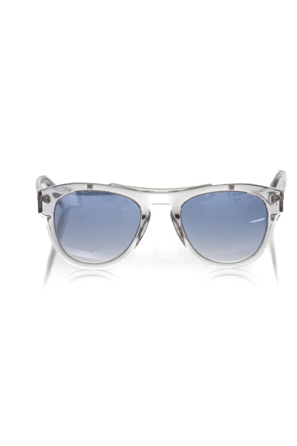 Frankie Morello White Acetate Herre Solbriller