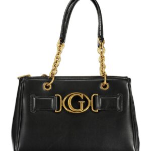 Guess Jeans Chic Black Contrasting Detail Dual-Handle Bag