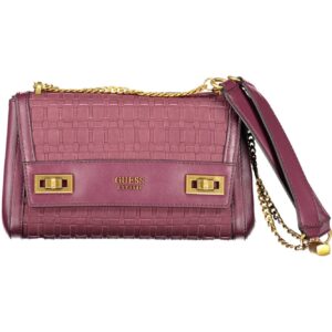 Guess Jeans Chic Purple Chain Handle Shoulder Bag