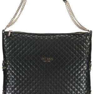 Guess Jeans Chic Two-Chain Black Shoulder Bag