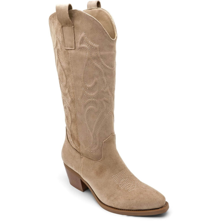 Jenni dame cowboystøvler 2562A - Khaki