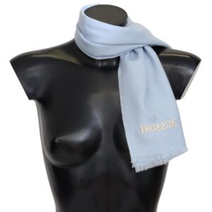 Luxurious Cashmere Scarf with Logo Embroidery