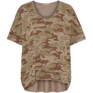 Marta du Chateau dame T-Shirt MdcHarper 2436C - Green Camo