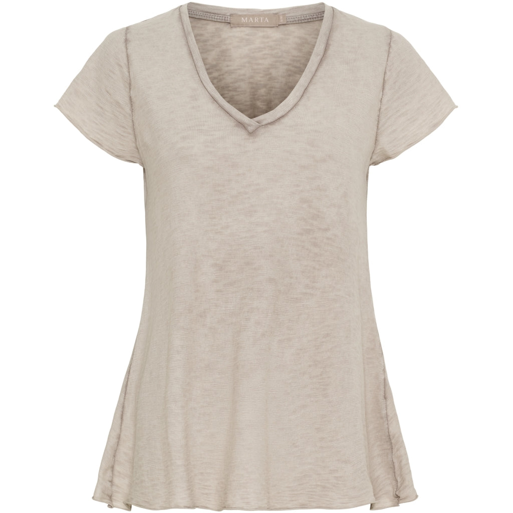 Marta du Chateau dame T-Shirt MdcMarianna 22637 - Fango