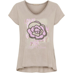 Marta du Chateau dame T-Shirt MdcScarlett 3198 - Fango