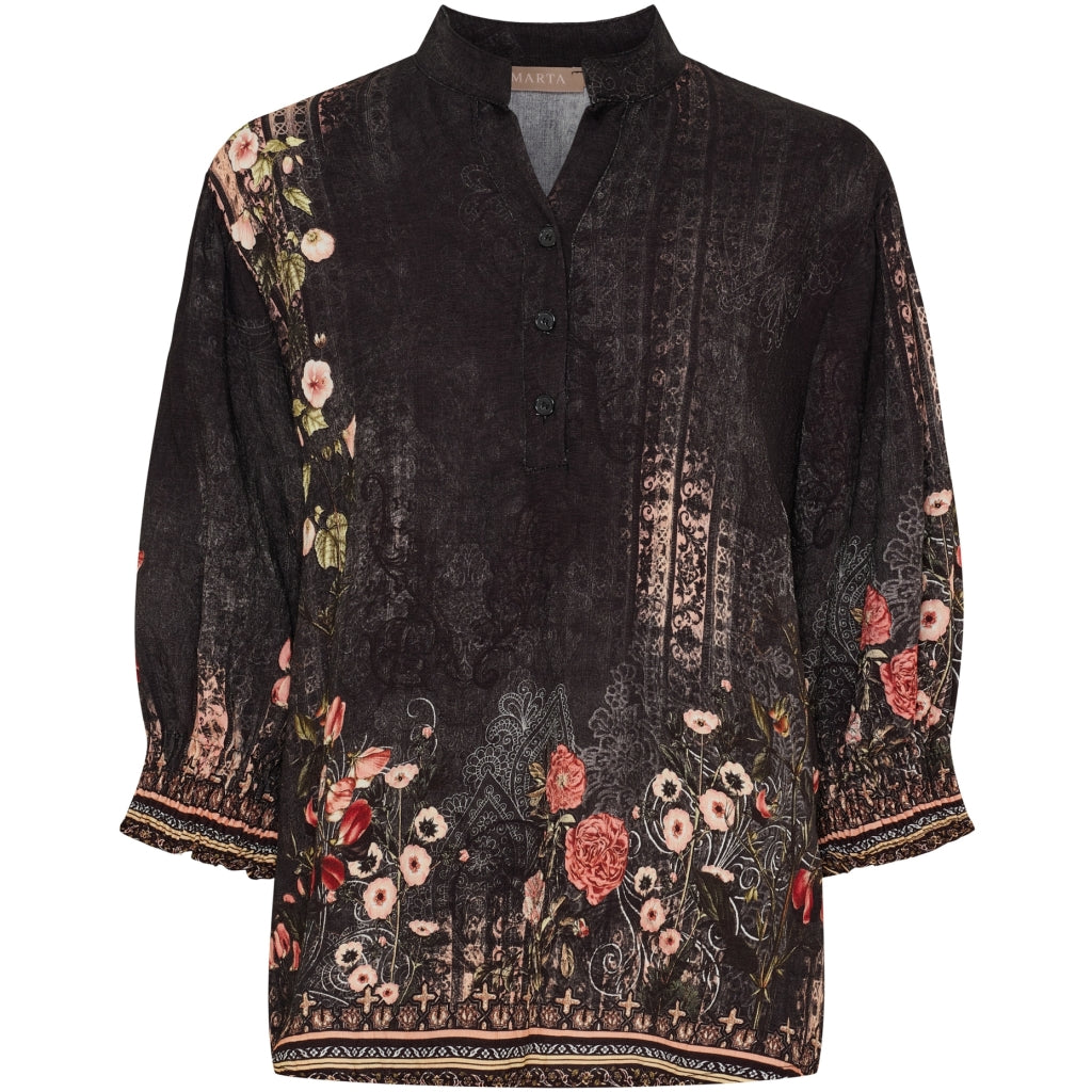 Marta du Chateau dame bluse MdcMelisande 7527 - Nero5295tpg