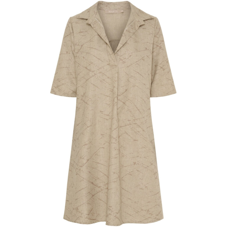 Marta du Chateau dame kjole MdcBernice 259350 - Camel Print