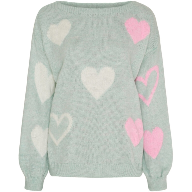 Marta du Chateau dame strik MdcAmarante 64023 - Aqua/Panna/Pink