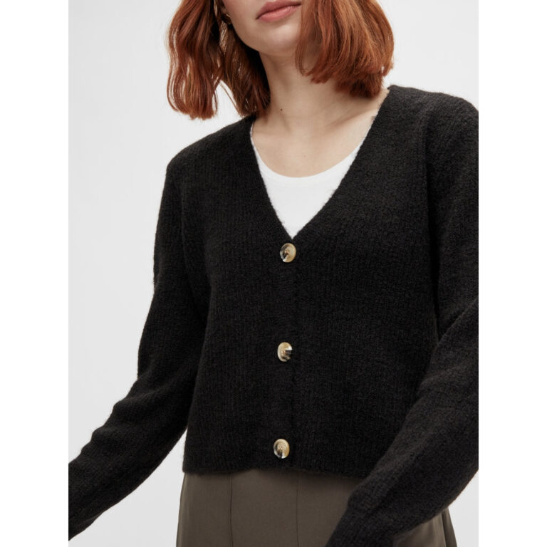 PIECES dame cardigan PCELLEN - Black