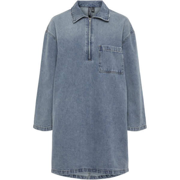 PIECES dame kjole PCRENE - Medium blue denim