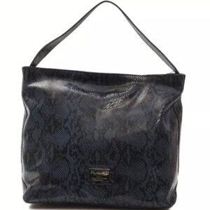 Pompei Donatella Blue Leather Dame Shoulder Bag