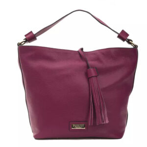 Pompei Donatella Burgundy Leather Dame Shoulder Bag