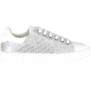 Silver Polyester Sneaker