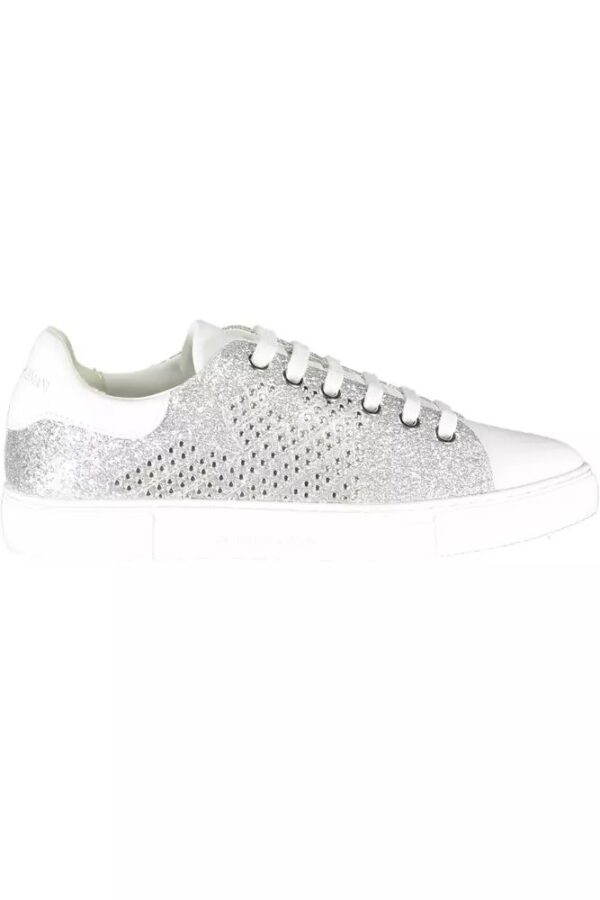 Silver Polyester Sneaker