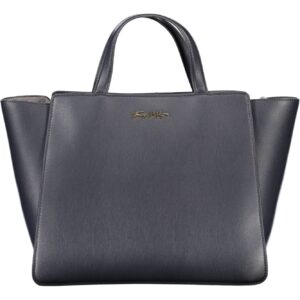 Tommy Hilfiger Elegant Blue Handbag with Removable Strap