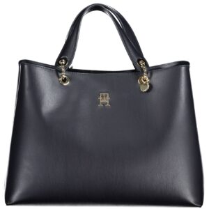 Tommy Hilfiger Elegant Blue Handbag with Versatile Handles