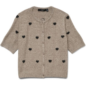 VERO MODA Dame Cardigan VMDoffy - Moon Rock W BLACK HEARTS