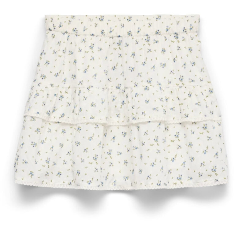 VERO MODA dame nederdel VMTRINE - Snow White Marguerite Blue Jasper