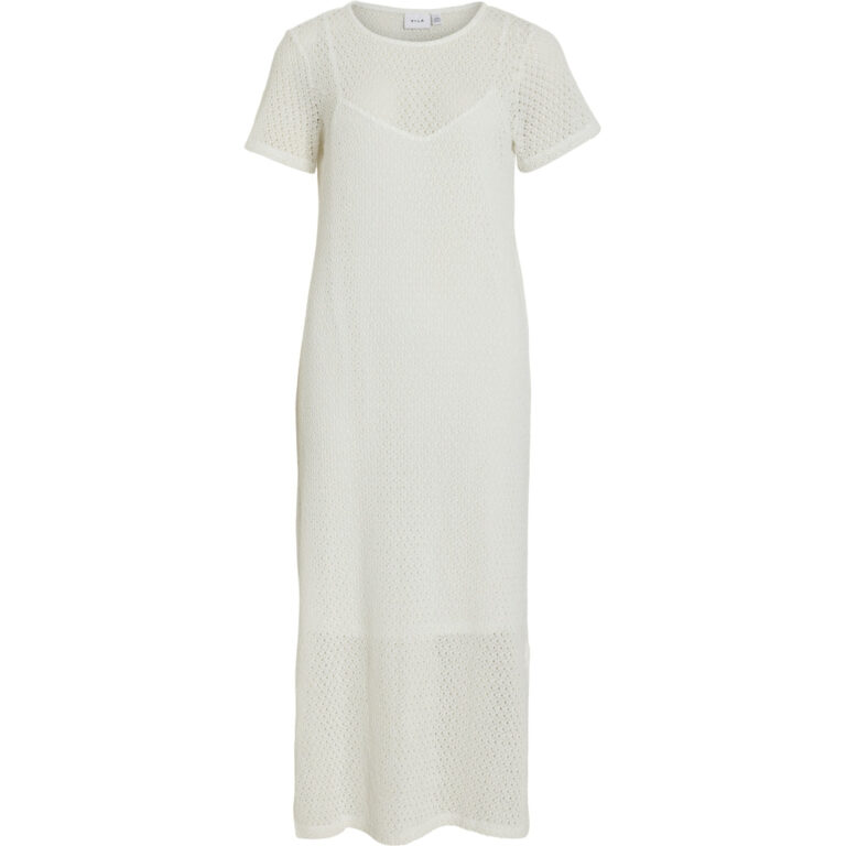 VILA dame kjole VIMINE - Snow white