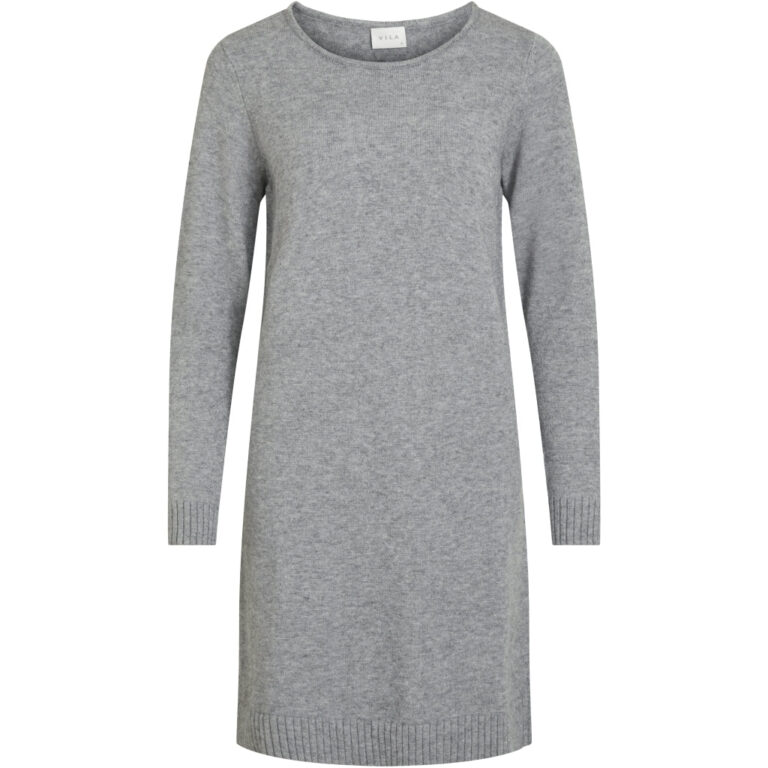 VILA dame kjole VIRIL - Medium grey melange