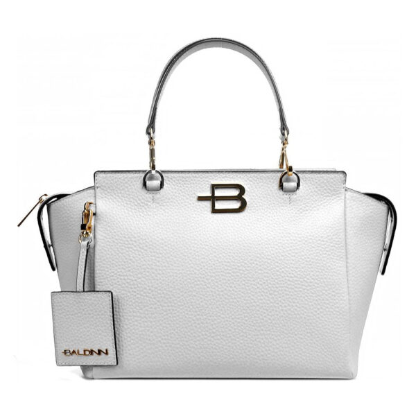 White Leather Di Calfskin Handbag